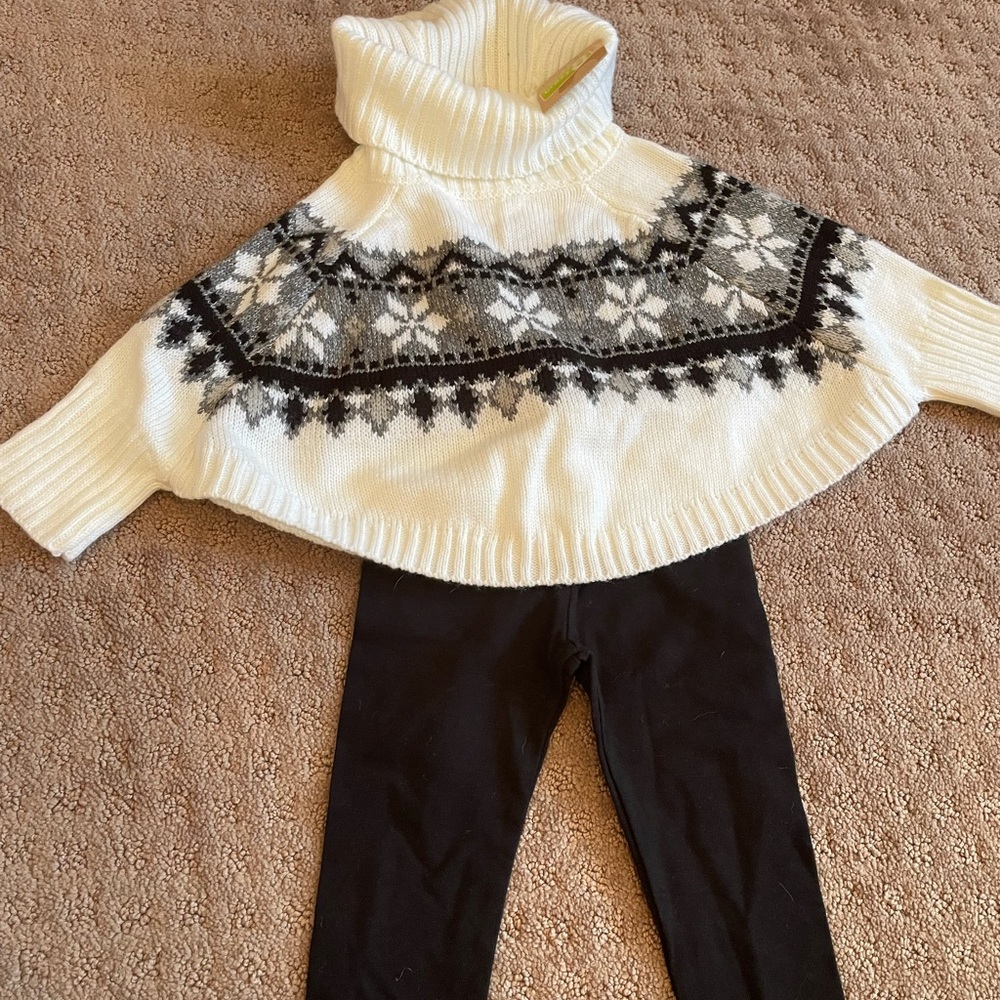 Fair isle baby girl set